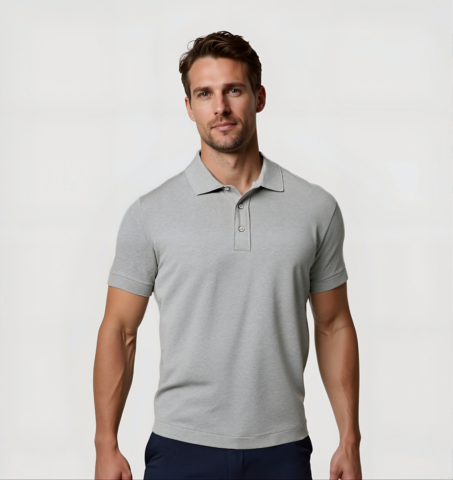 2er-Pack Poloshirts - Grau