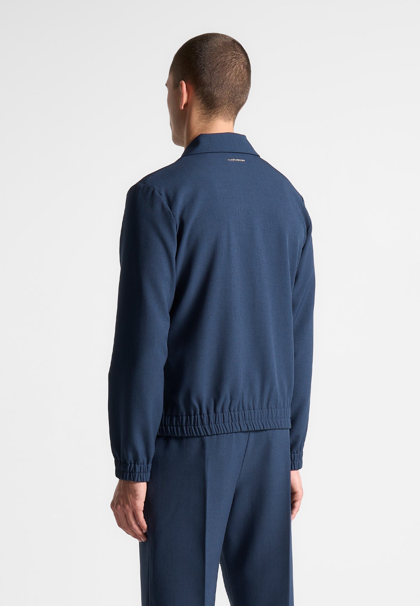 Revere Collar Jacket - Blue