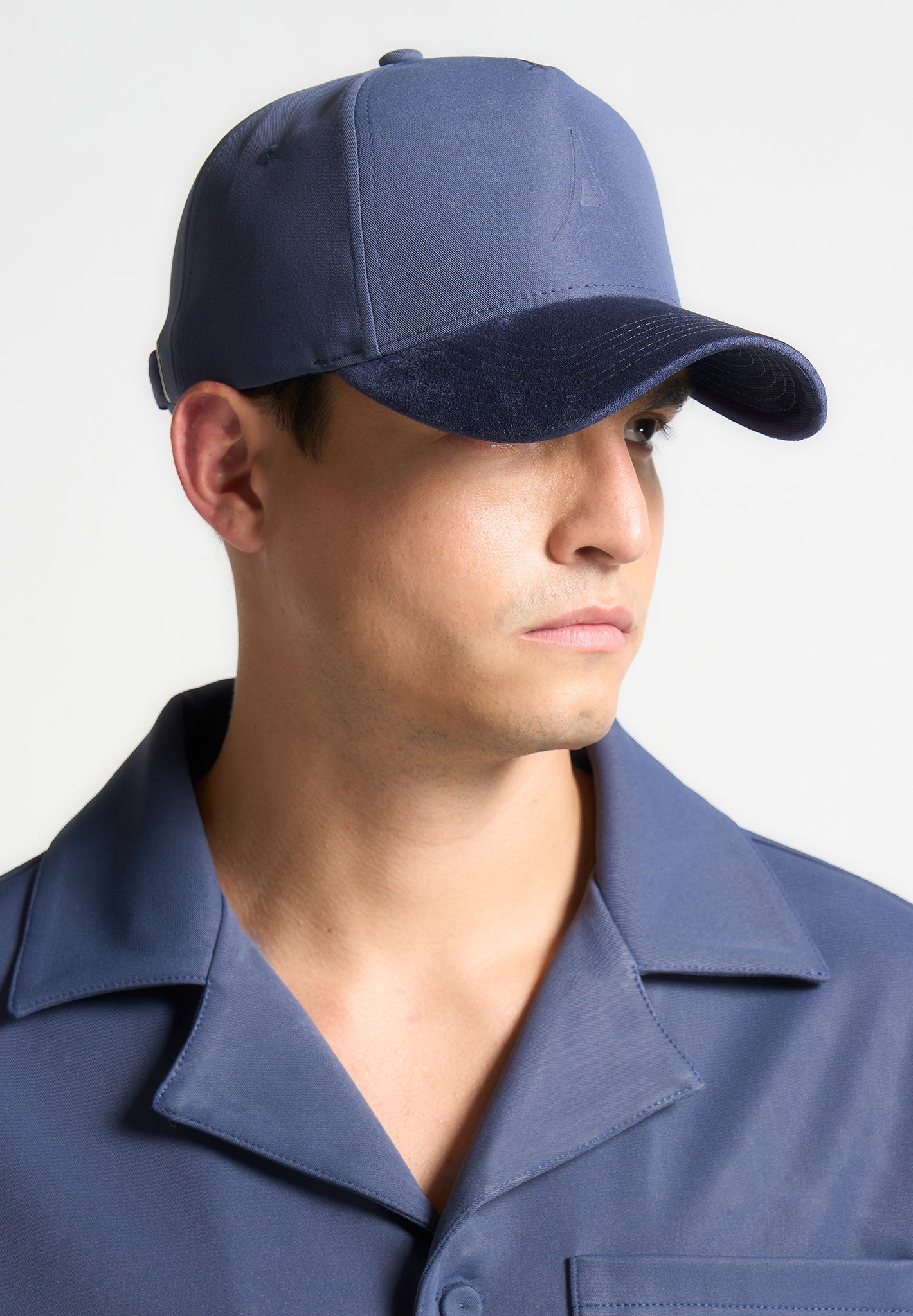 Embossed Eiffel Cap - Navy