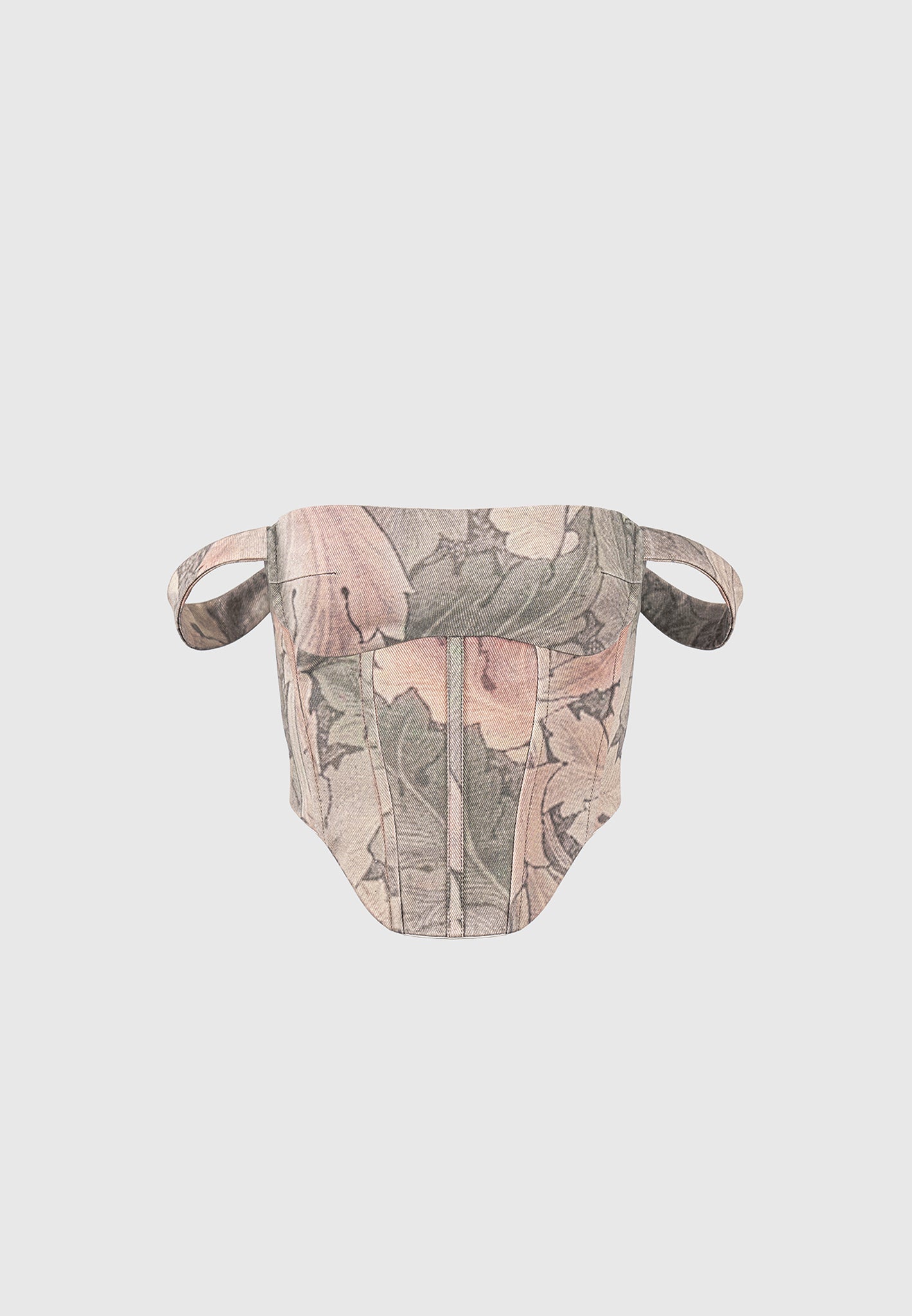 Renaissance Camo Bardot Corset Top - Multi