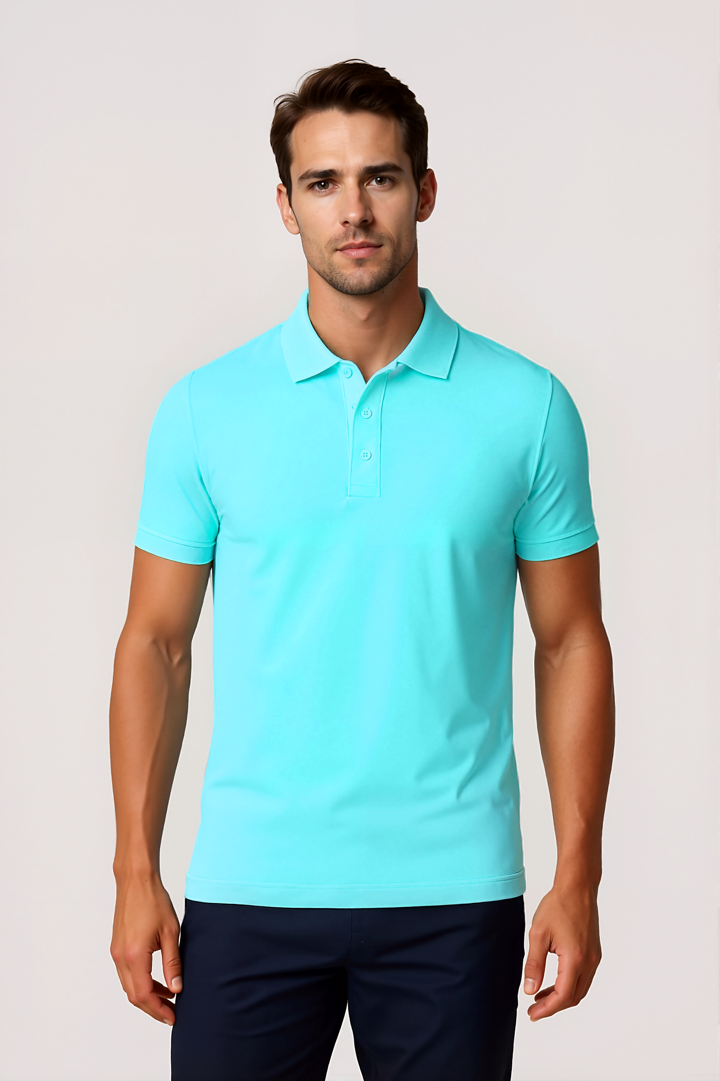 2er-Pack Poloshirts - Türkis