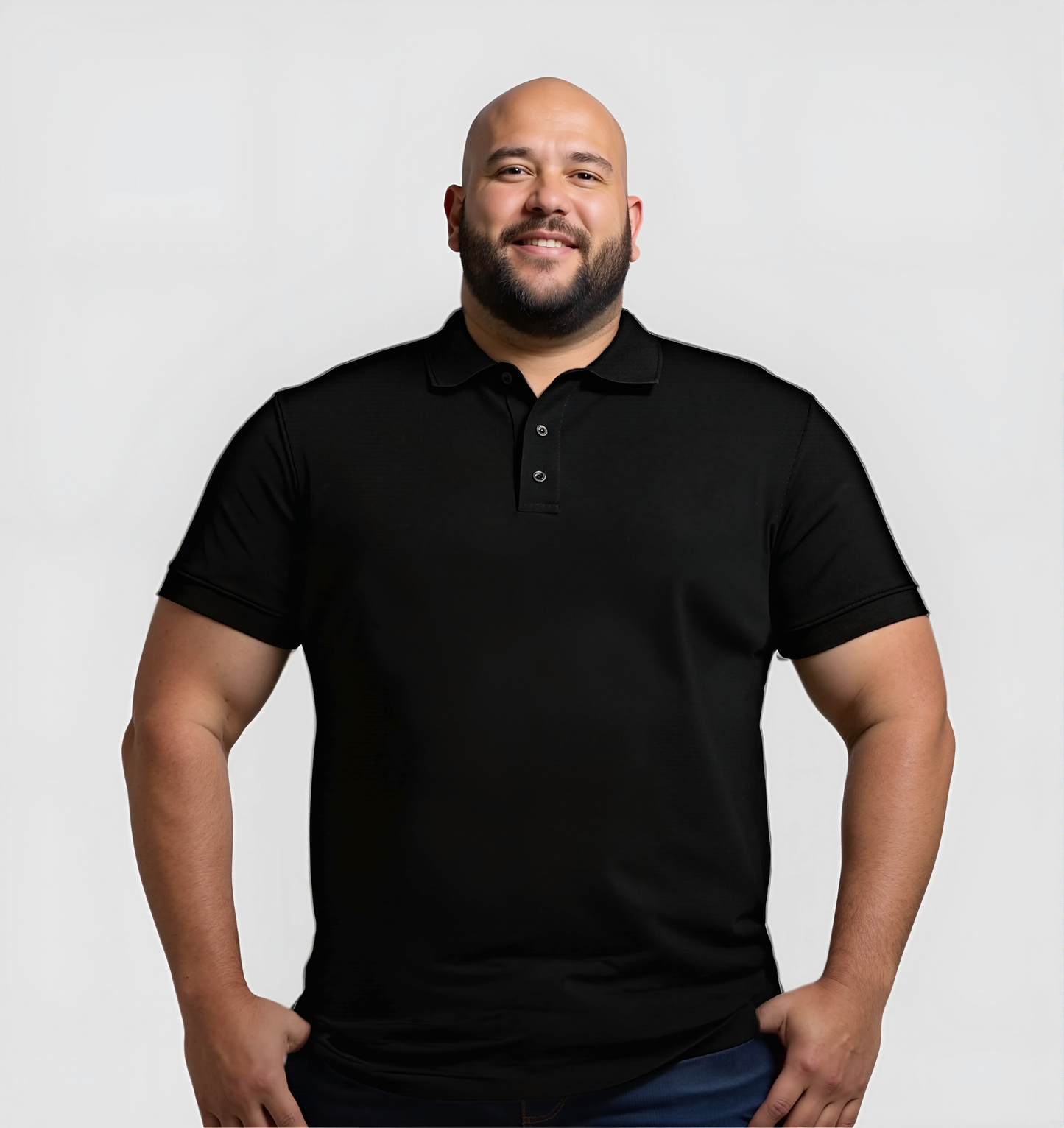 2er-Pack Poloshirts – Schwarz