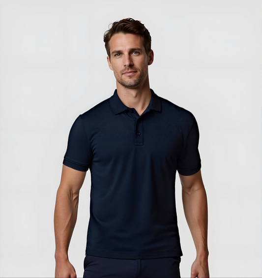 2er-Pack Poloshirts - Marineblau