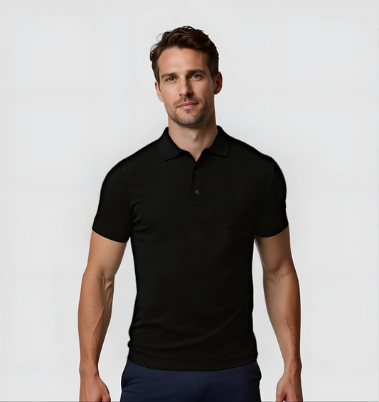 2er-Pack Poloshirts – Schwarz