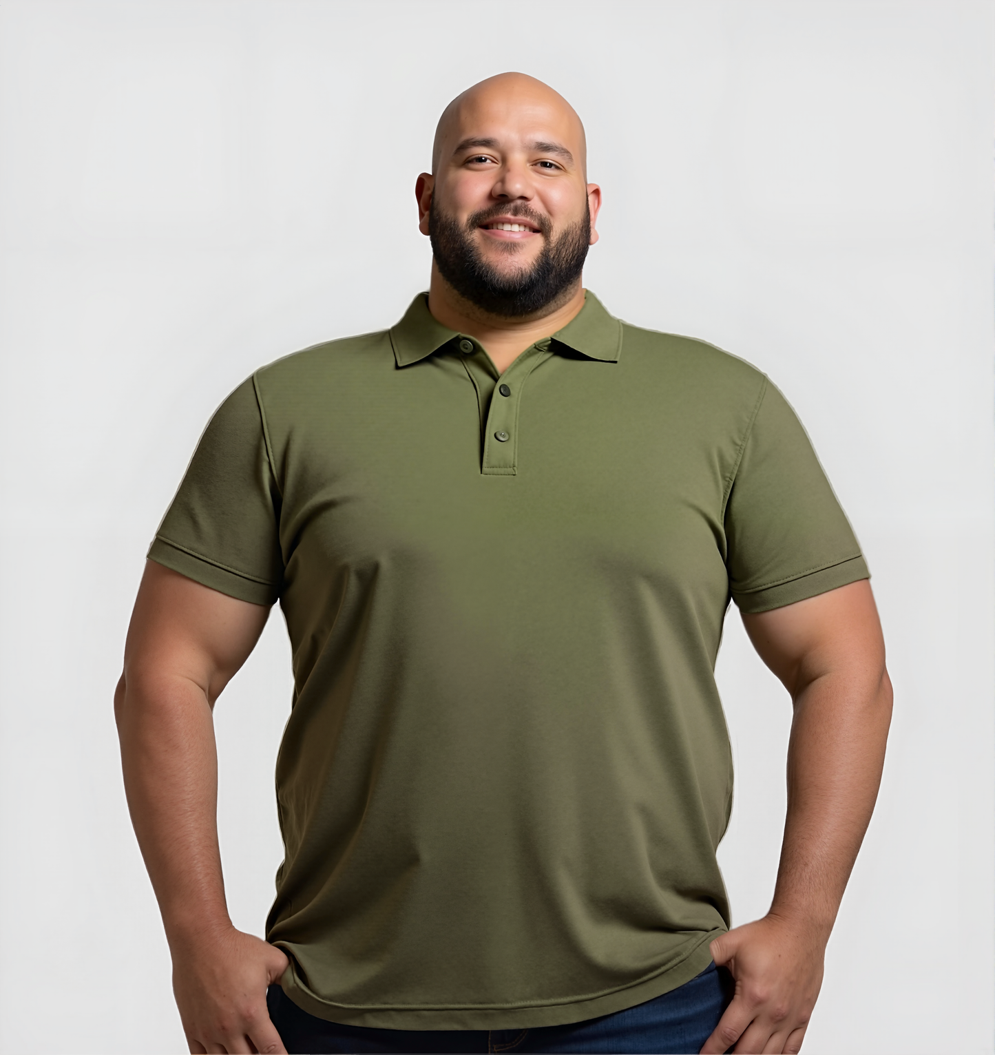 2er-Pack Poloshirts - Khaki