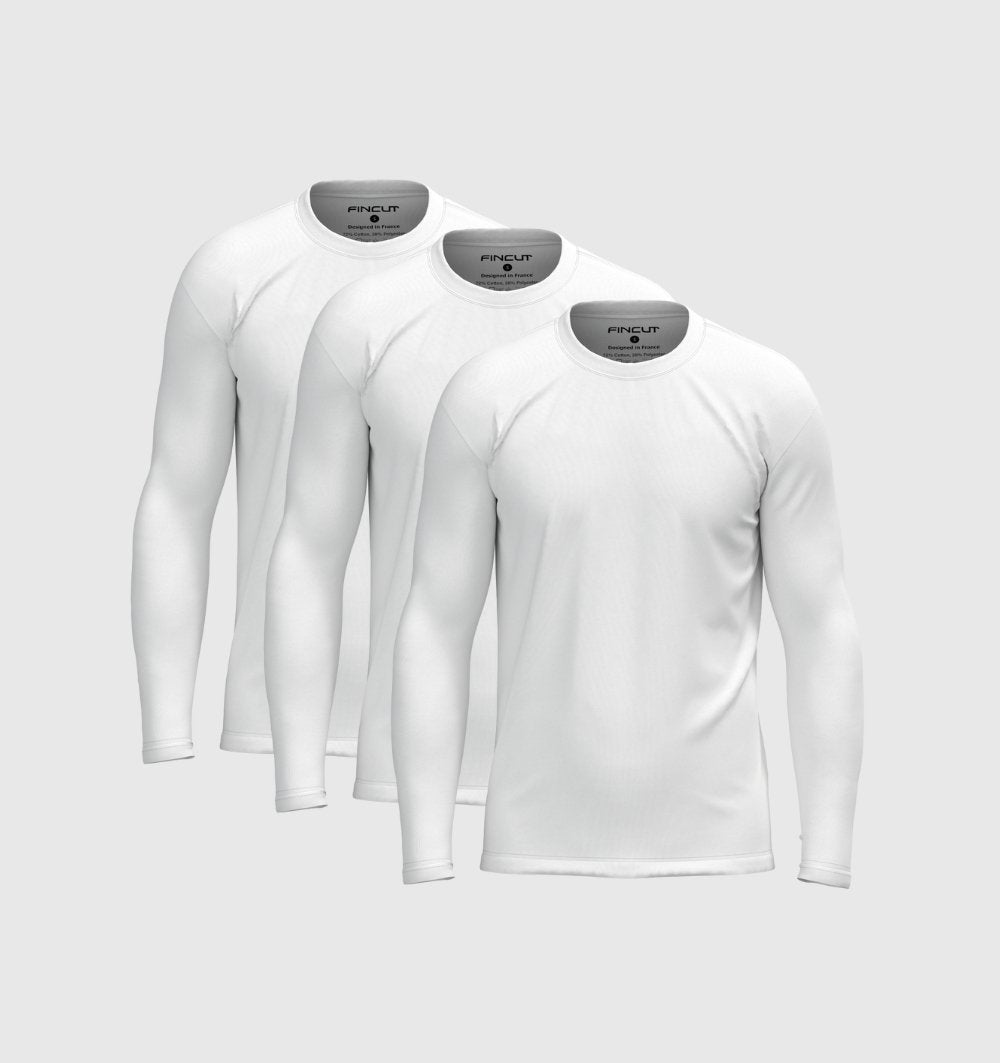 Pack de 3 Manches Longues - Blanc