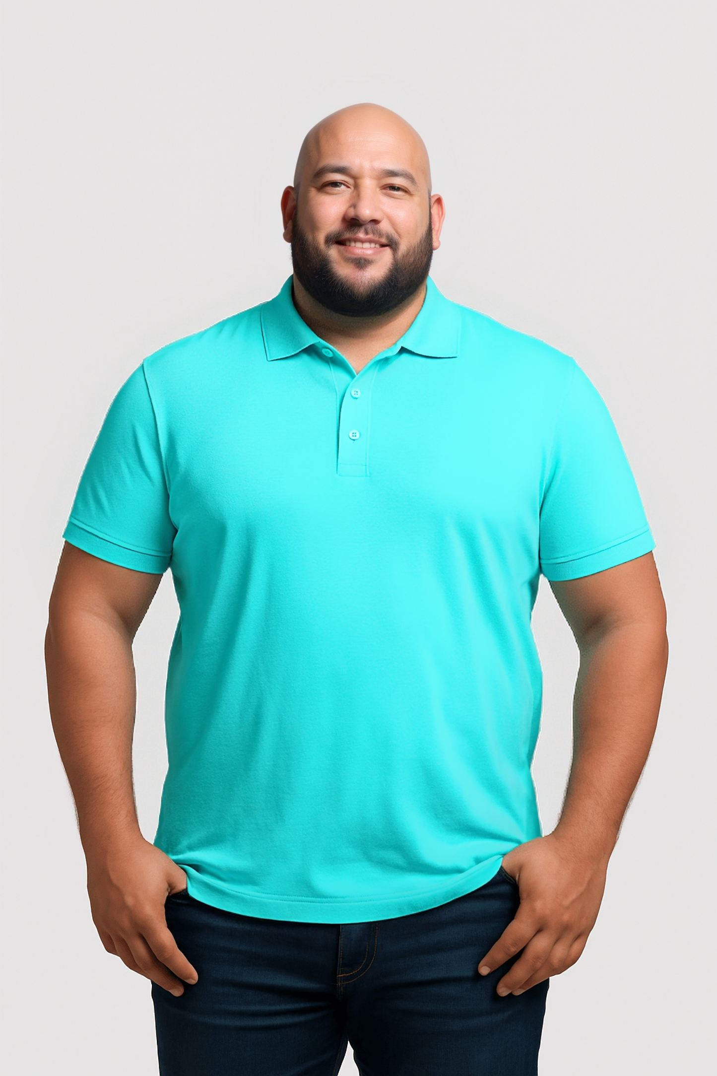 2er-Pack Poloshirts - Türkis