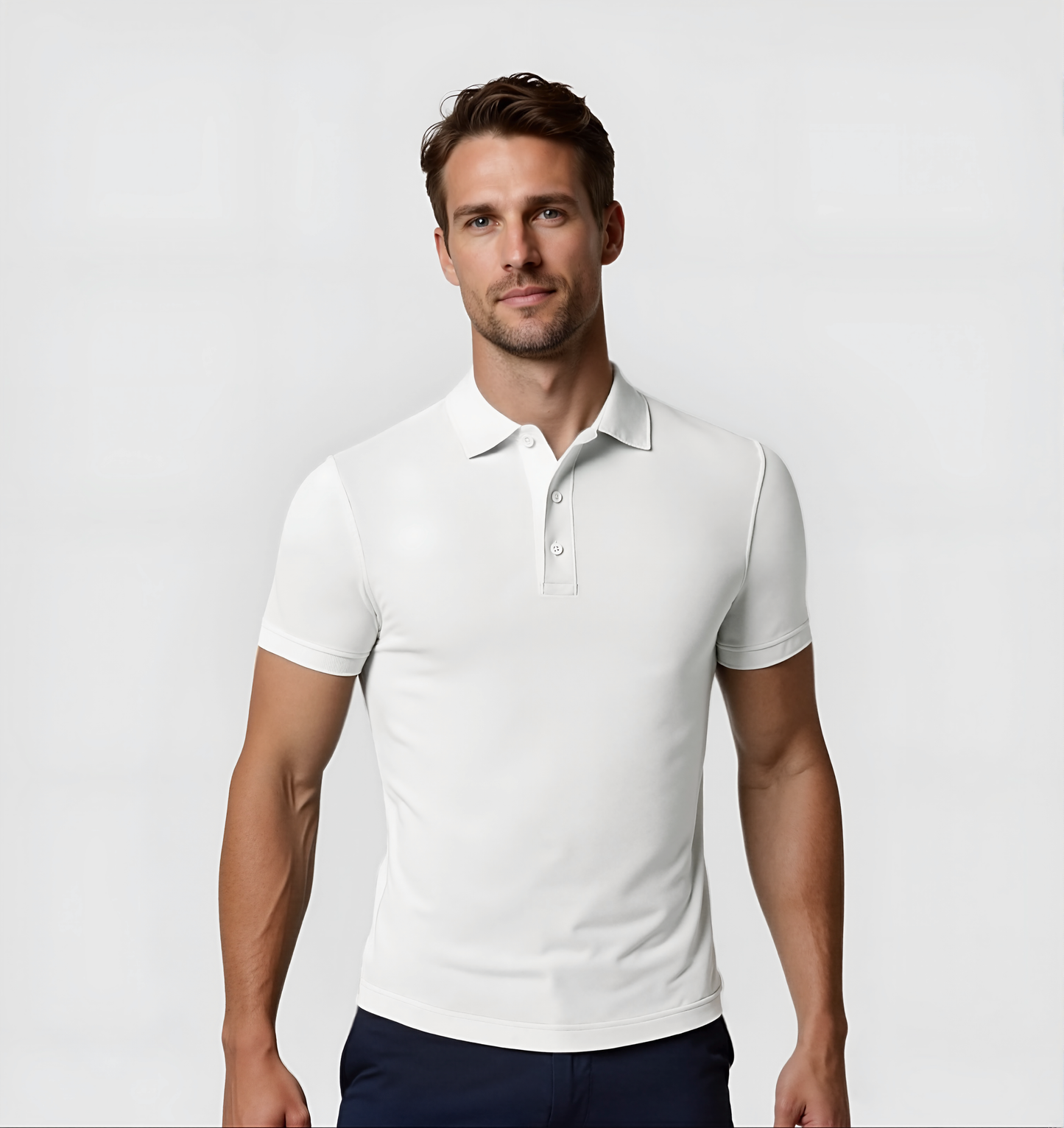 2er-Pack Poloshirts – Weiß