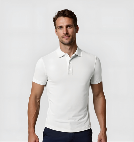 2er-Pack Poloshirts – Weiß