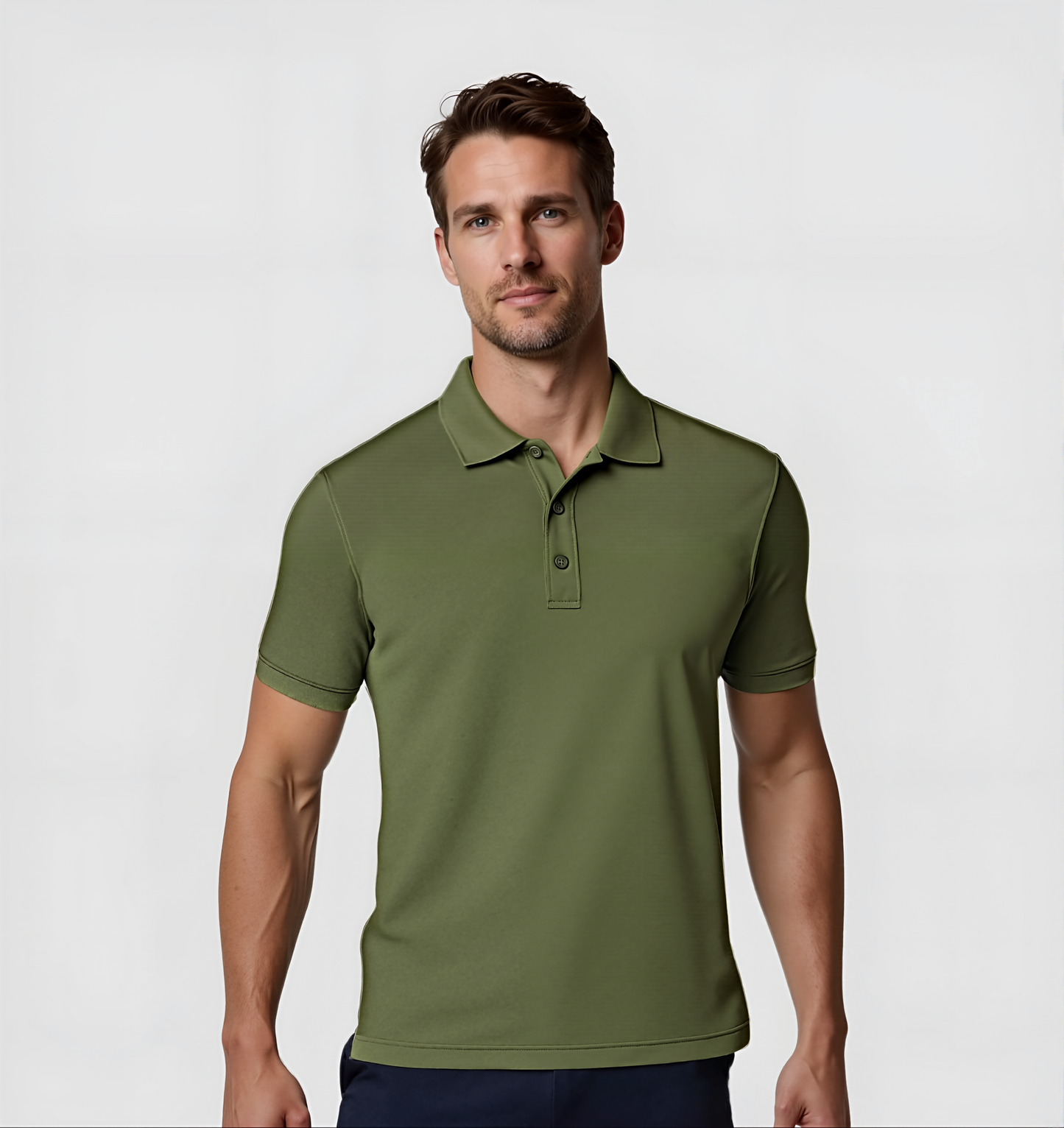 2er-Pack Poloshirts - Khaki