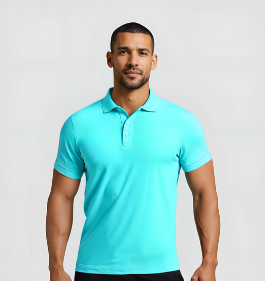 2er-Pack Poloshirts - Türkis