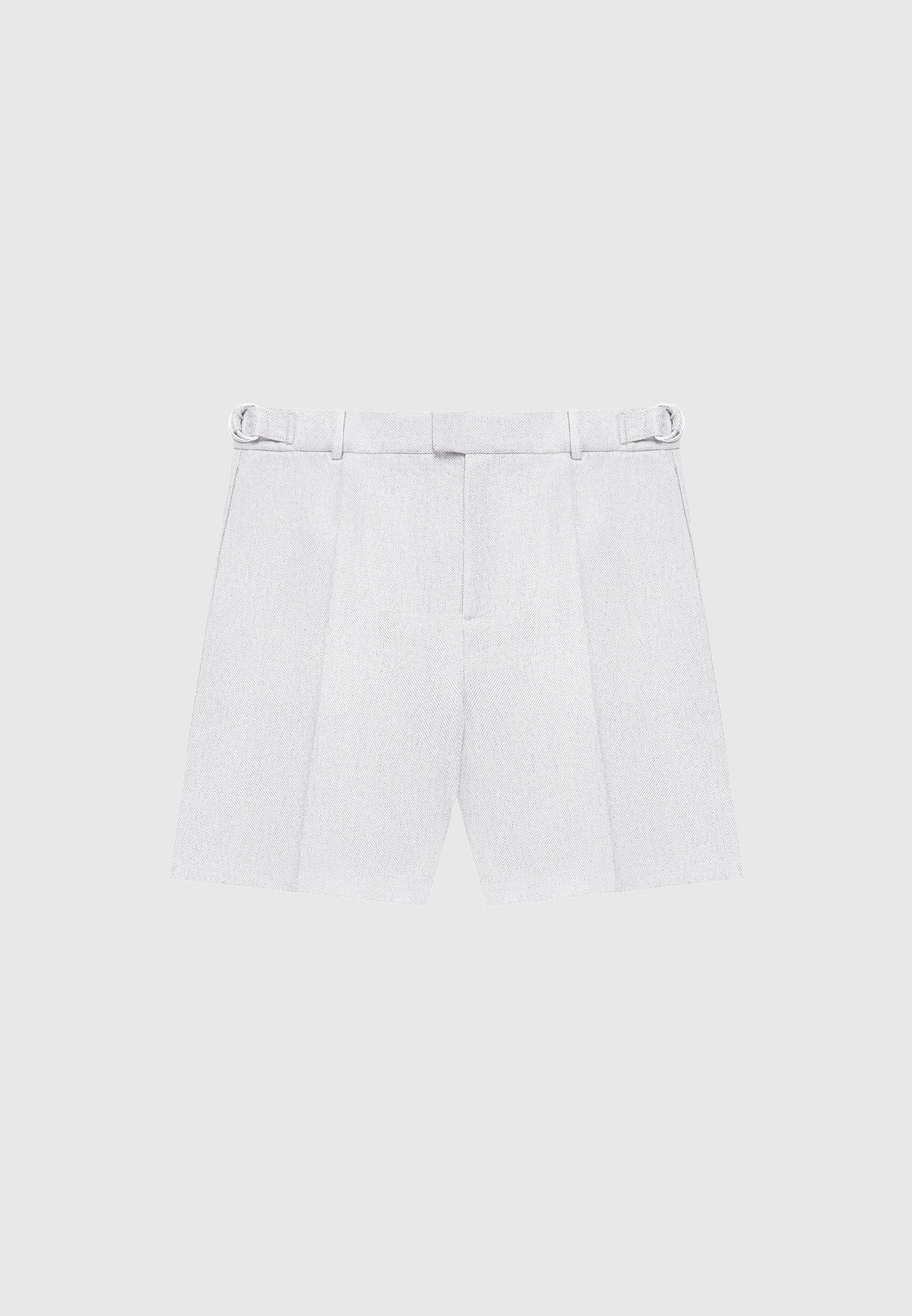 Textured Tailored Shorts - Grey